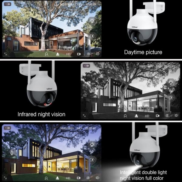 SriHome SH045 2MP DC5V IP66 Waterproof AI Auto Tracking Night Vision WiFi HD Camera, DC5V - Image 6