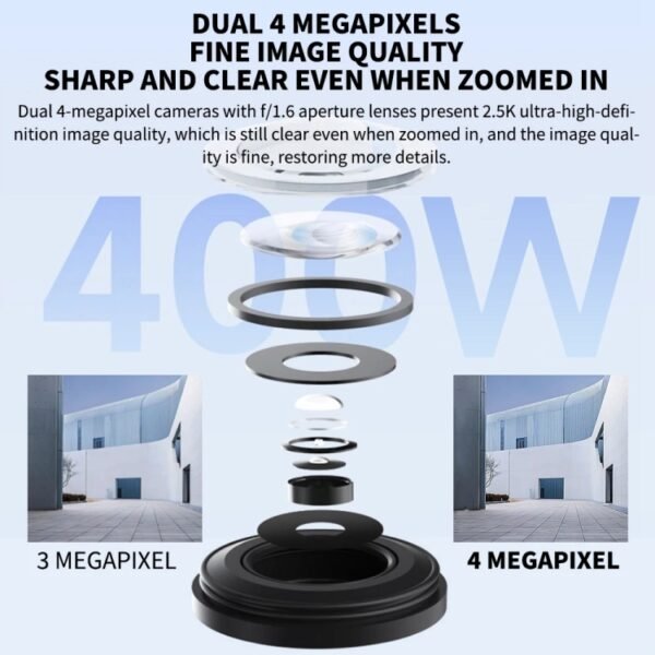 Xiaomi CW500 Dual Camera 8MP Outdoor IP66 Waterproof Support AI Detection Two-Way Voice WiFi Camera, US Plug, CW500 Dual Camera - Image 4