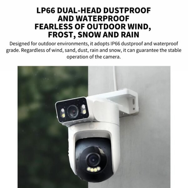 Xiaomi CW500 Dual Camera 8MP Outdoor IP66 Waterproof Support AI Detection Two-Way Voice WiFi Camera, US Plug, CW500 Dual Camera - Image 5