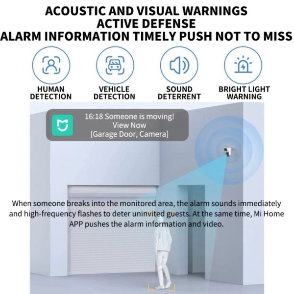 Xiaomi CW500 Dual Camera 8MP Outdoor IP66 Waterproof Support AI Detection Two-Way Voice WiFi Camera, US Plug, CW500 Dual Camera - Image 7