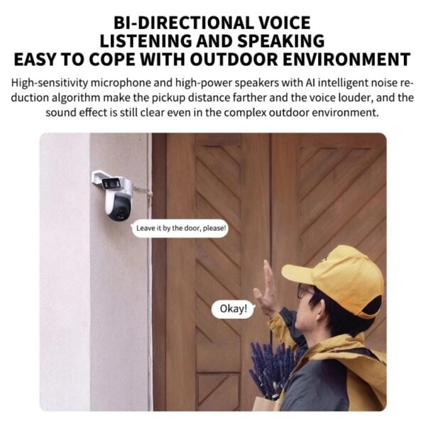 Xiaomi CW500 Dual Camera 8MP Outdoor IP66 Waterproof Support AI Detection Two-Way Voice WiFi Camera, US Plug, CW500 Dual Camera - Image 9