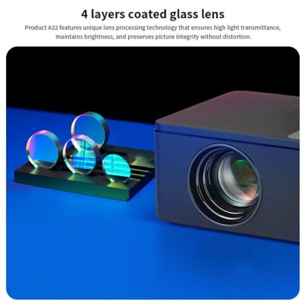 AUN A32 1280x720P 200ANSI D3100 CPU WIFI Display Smart Projector, US Plug, UK Plug, AU Plug, EU Plug - Image 7