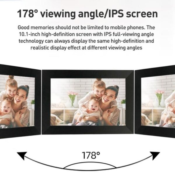 xclt1010 10.1 inch IPS Display Honeycomb Pattern WiFi Cloud Photo Frame, RK3126C Quad Core up to 1.5GHz, 1GB+16GB, AU Plug, US Plug, EU Plug, UK Plug - Image 6