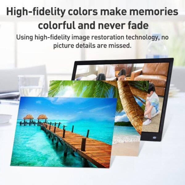 XCLT-1730 17.3 inch LED HD Screen WIFI Cloud Photo Frame with Stand, AU Plug, US Plug, EU Plug, UK Plug - Image 4