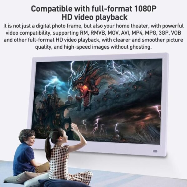 XCLT-1730 17.3 inch LED HD Screen WIFI Cloud Photo Frame with Stand, AU Plug, US Plug, EU Plug, UK Plug - Image 6