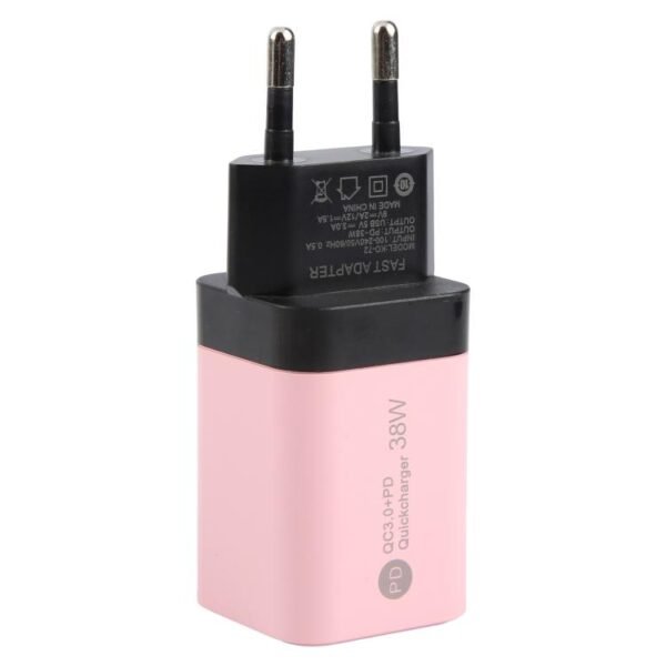 KO-72 38W QC3.0 USB and USB-C / Type-C PD Quick Charger, EU Plug, EU Plug - Image 2