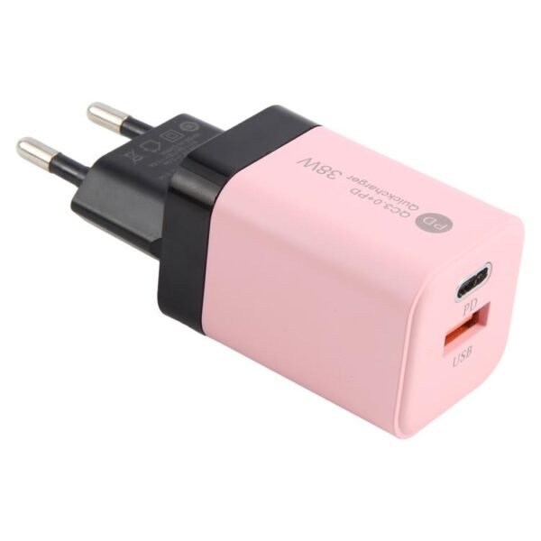 KO-72 38W QC3.0 USB and USB-C / Type-C PD Quick Charger, EU Plug, EU Plug - Image 4