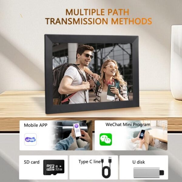 17 inch LCD Display Cloud Photo Frame 1G+32GB 3326C Quad-Core CPU Android 7.0, EU Plug, US Plug, UK Plug, AU Plug - Image 4