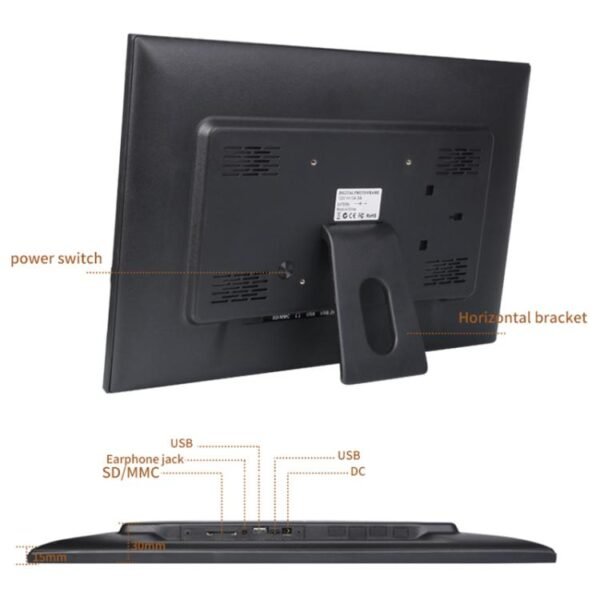 18.5 inch LCD Display Cloud Photo Frame 1G+32GB 3126C Quad-Core CPU Android 6.0, EU Plug, US Plug, UK Plug, AU Plug - Image 8
