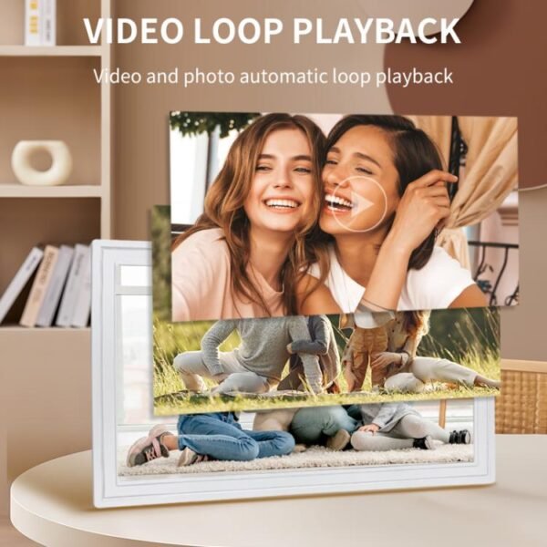 21.5 inch LCD Display Cloud Photo Frame 1G+32GB 3326C Quad-Core CPU Android 7.0, EU Plug, US Plug, UK Plug, AU Plug - Image 3