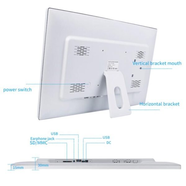 21.5 inch LCD Display Cloud Photo Frame 1G+32GB 3326C Quad-Core CPU Android 7.0, EU Plug, US Plug, UK Plug, AU Plug - Image 8