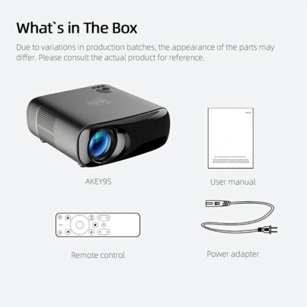 AUN AKEY9S 1080P 1000ANSI Autofocus WIFI Display Smart Projector, US Plug, UK Plug, AU Plug, EU Plug - Image 18