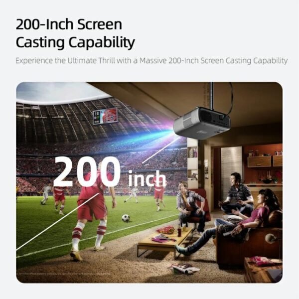 AUN AKEY9S 1080P 1000ANSI Autofocus WIFI Display Smart Projector, US Plug, UK Plug, AU Plug, EU Plug - Image 9
