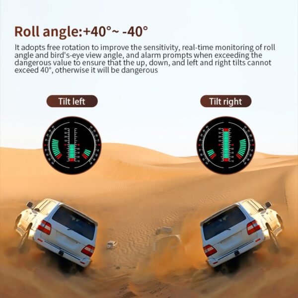 P18 GPS Car HUD Head-up Display Vehicle Speed / Voltage / Mileage - Image 4