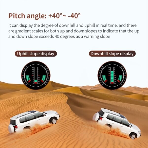P18 GPS Car HUD Head-up Display Vehicle Speed / Voltage / Mileage - Image 5