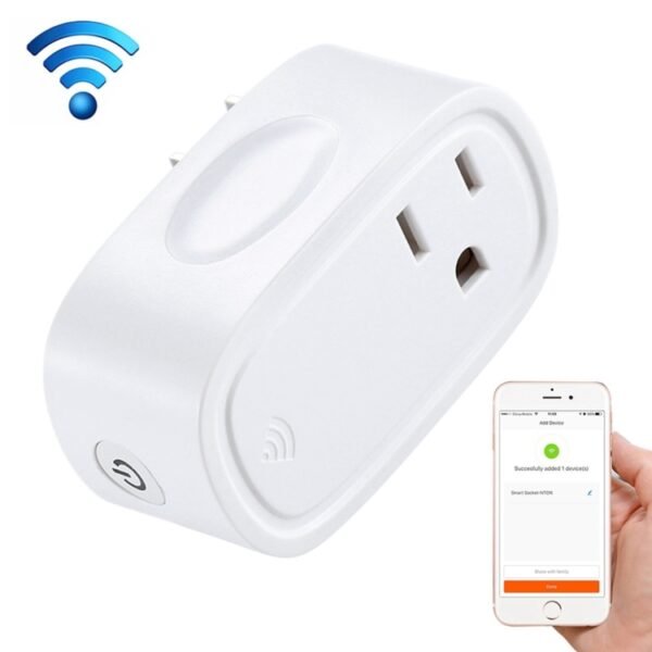 JH-G09U 15A 2.4GHz WiFi Control Hubless Smart Home Power Socket Works with Alexa  & Google Home, AC 100-240V, US Plug, JH-G09U