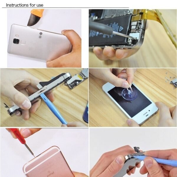 Appropriative Professional Screwdriver Repair Open Tool Kit with Leather Handbag For iPhone 7 & 7 Plus - Image 9