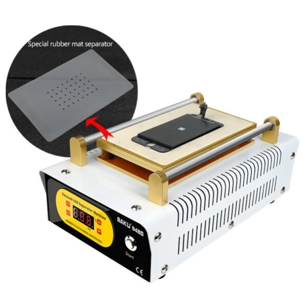 BAKU BK-948D 500W Vacuum Anti-static LCD Touch Panel Separator Machine, AC 110V - Image 3