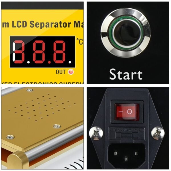 BAKU BK-948D 500W Vacuum Anti-static LCD Touch Panel Separator Machine, AC 110V - Image 7
