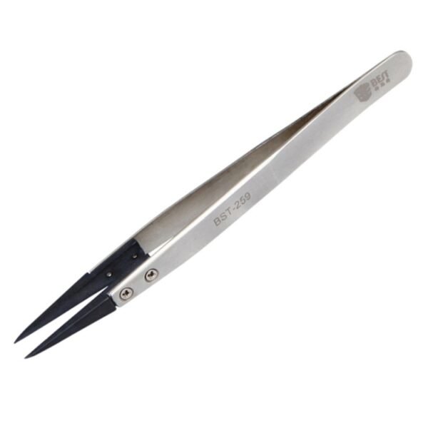 BEST BST-259 Stainless Steel Snti Static Tweezer - Image 2