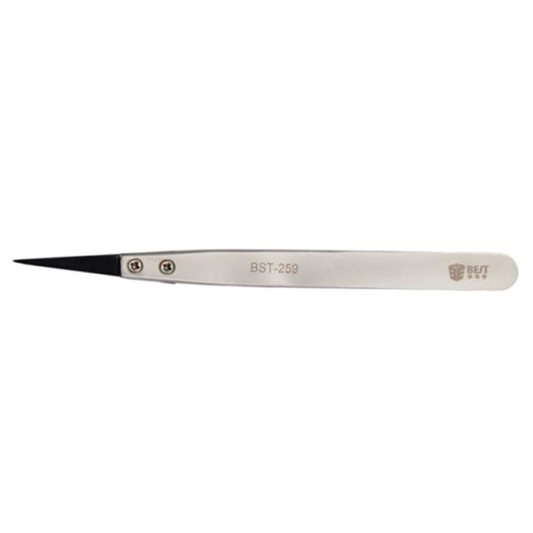BEST BST-259 Stainless Steel Snti Static Tweezer - Image 3