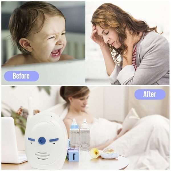 BM-V20 2.4GHz Wireless Digital Audio Baby Monitor, Two Way Voice Talk, BM-V20 - Image 11