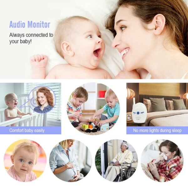 BM-V20 2.4GHz Wireless Digital Audio Baby Monitor, Two Way Voice Talk, BM-V20 - Image 12