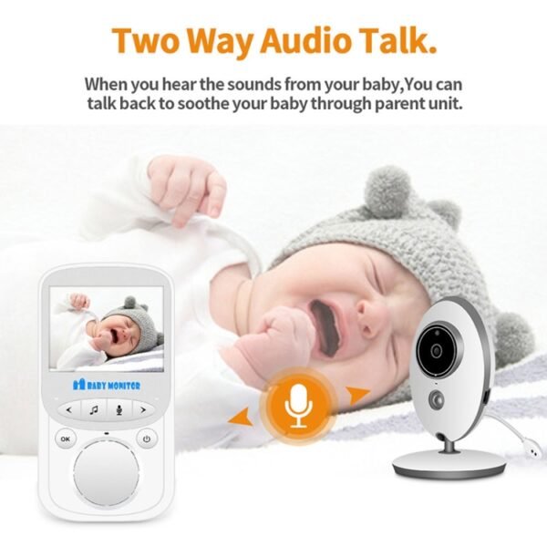 VB605 2.4 inch LCD 2.4GHz Wireless Surveillance Camera Baby Monitor, Support Two Way Talk Back, Night Vision, VB605 - Image 7