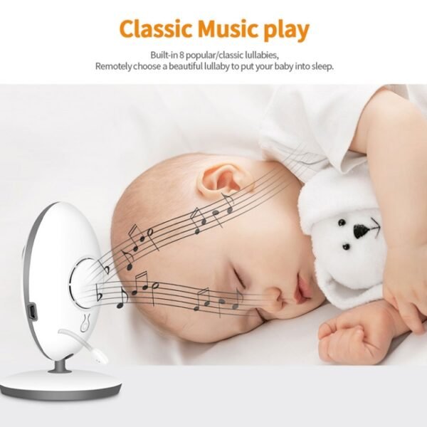 VB605 2.4 inch LCD 2.4GHz Wireless Surveillance Camera Baby Monitor, Support Two Way Talk Back, Night Vision, VB605 - Image 8