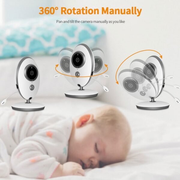 VB605 2.4 inch LCD 2.4GHz Wireless Surveillance Camera Baby Monitor, Support Two Way Talk Back, Night Vision, VB605 - Image 10