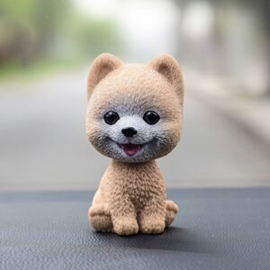 Shaking Head Dog Car Ornaments Resins Lovely Cartoon Dog New Year Gifts with Double-sided Adhesive Tape, Pomeranian Cartoon Dog, Inu Cartoon Dog, Bulldog Cartoon Dog, Husky Dog Cartoon Dog, Corgi Dog Cartoon Dog, White Teddy Cartoon Dog...