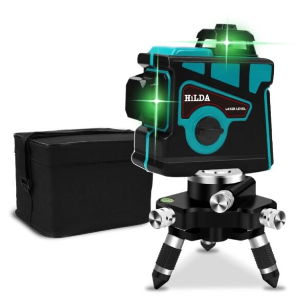 Hilda LS055 Laser Level 12 Lines 3D Self-leveling 360 Cross Horizontal Vertical Level Green Beam - Image 3
