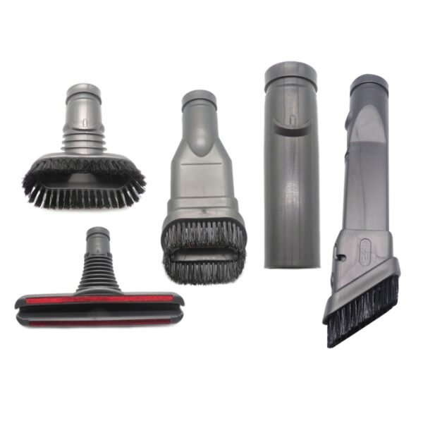 XD974 5 in 1 Round Brush + 2 x Stiff Brush  + Bed Brush + Connector for Dyson Vacuum Cleaner Parts Kits - Image 2