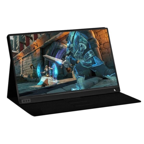 15.6 inch 1080P 178 Degree Wide Angle HD Portable Display Device for Desktop Computer / Game Console / Simultaneous Screen / PS4 / PS3 / XBox, with Mini HDMI & Micro USB & 2 USB-C / Type-C Interfaces - Image 2