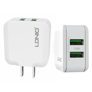 LDNIO A2201 2.4A Dual USB Charging Head Travel Direct Charge Mobile...