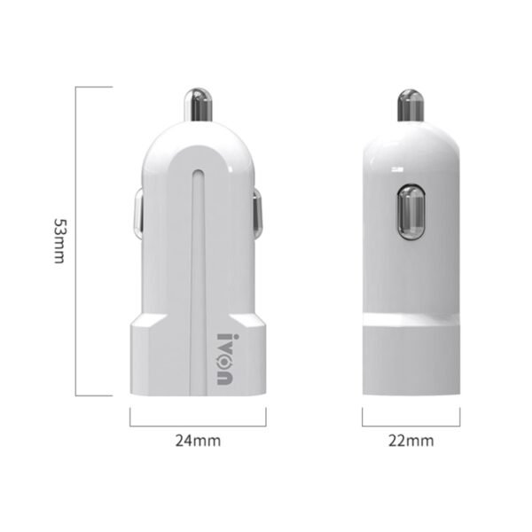 IVON CC13 QC 3.0 Fast Charging Car Charger, Charger - Image 2