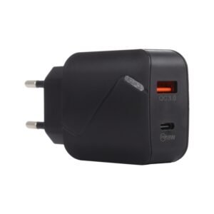LZ-819A+C QC3.0 USB + PD 18W USB-C / Type-C Interfaces Travel Charg...