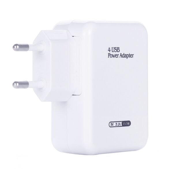 HT-CD03 15.5W 5V 3.1A 4-Port USB Wall Charger Travel Charger, EU Pl... - Image 3