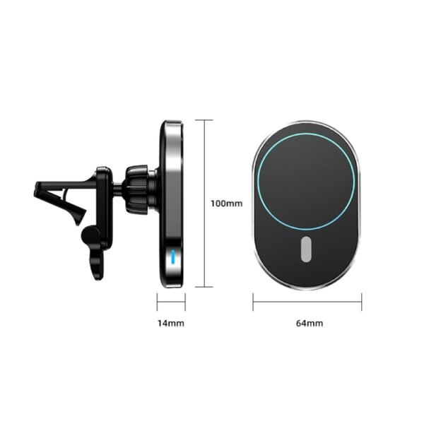JJT-968 15W Max Output Magnetic Car Air Outlet Bracket Wireless Charger, JJT-968 - Image 3