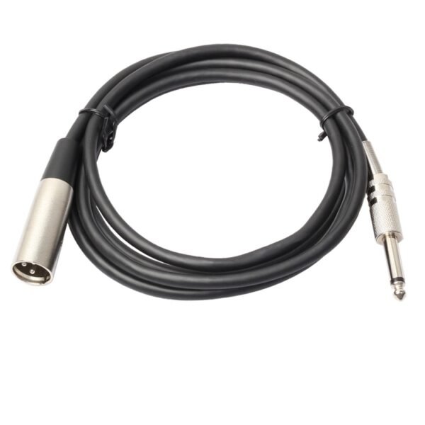 3-Pin Male to 1/4 inch (6.35mm) Mono Shielded Microphone Audio Cord...