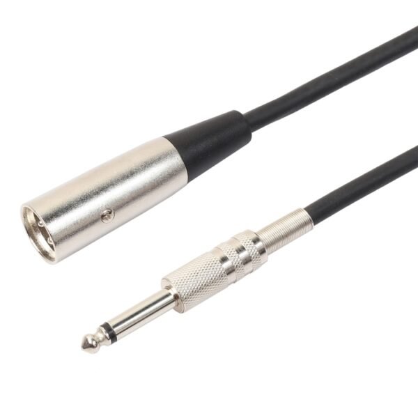 3-Pin Male to 1/4 inch (6.35mm) Mono Shielded Microphone Audio Cord... - Image 4