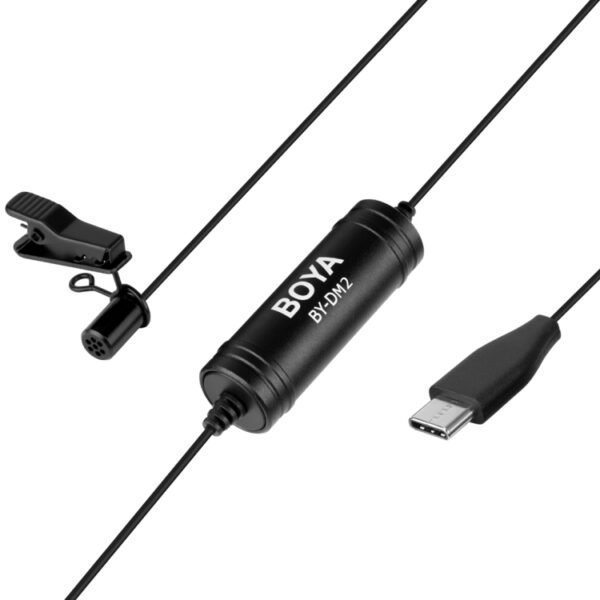 BOYA BY-DM2 USB-C / Type-C Broadcast Lavalier Condenser Microphone ... - Image 3