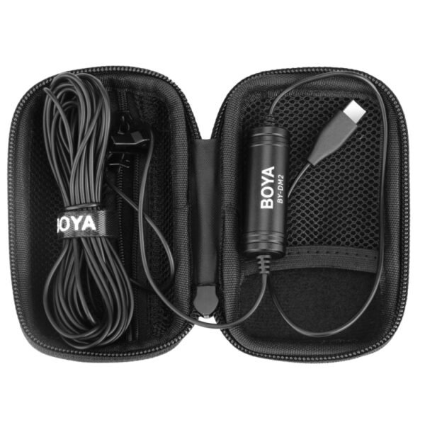 BOYA BY-DM2 USB-C / Type-C Broadcast Lavalier Condenser Microphone ... - Image 4