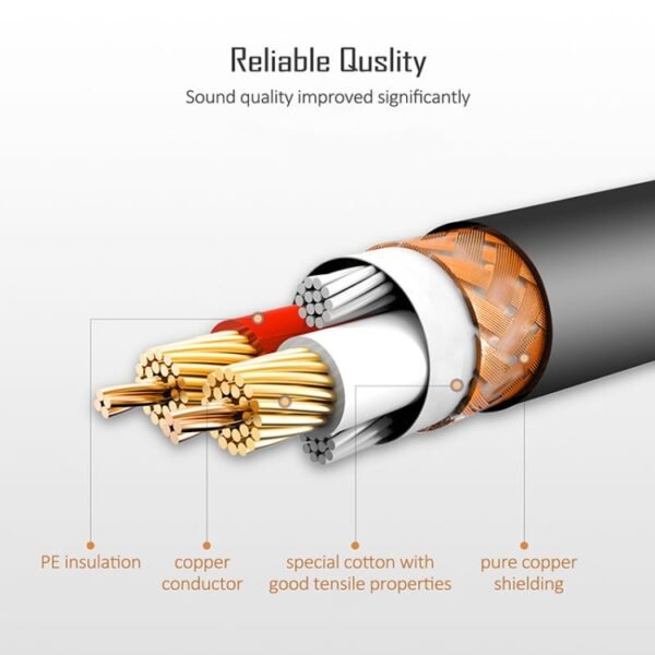 1.8m 3-Pin XLR Male to XLR Female MIC Shielded Cable Microphone Aud...