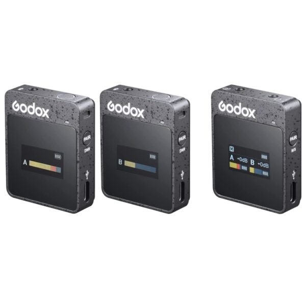 Godox MoveLink II M2 Wireless Lavalier Microphone System with 2 Tra...