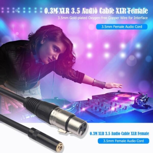 TC227K18-03 3.5mm Female to XLR Female Audio Cable, Length: 0.3m - Image 7