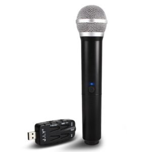 J.I.Y K Song Wireless Microphones for TV PC with Audio Card USB Rec...