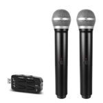 J.I.Y 2 in 1 K Song Wireless Microphones for TV PC with Audio Card ...