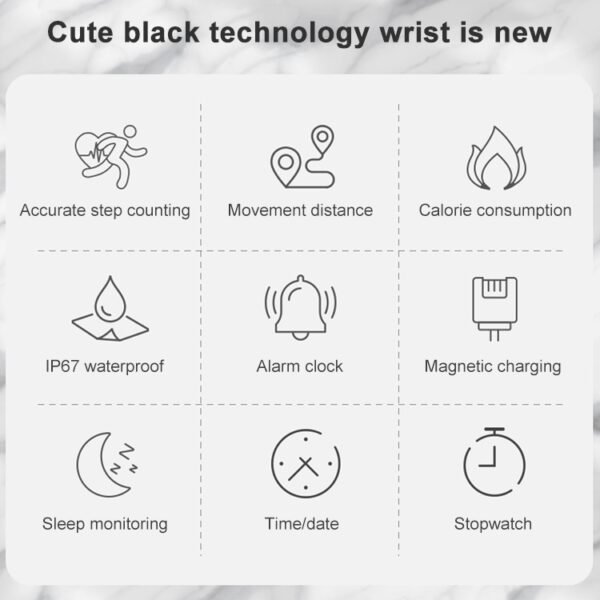 1.09 inch IPS Color Screen IP67 Waterproof Smart Watch, Support Sle... - Image 3