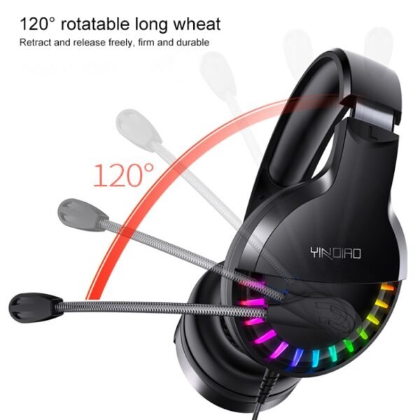 YINDIAO Q2 Head-mounted Wired Gaming Headset with Microphone, Versi... - Image 2